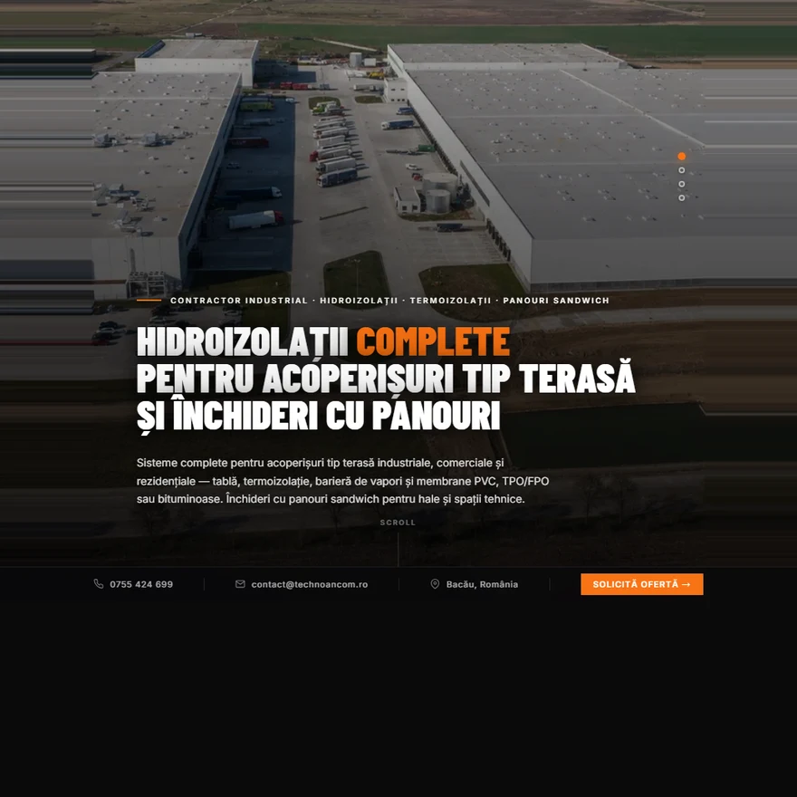 Captură a site-ului Technoancom